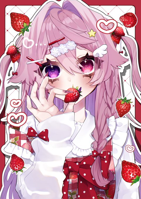 「strawberry hair ornament」 illustration images(Latest｜RT&Fav:50)
