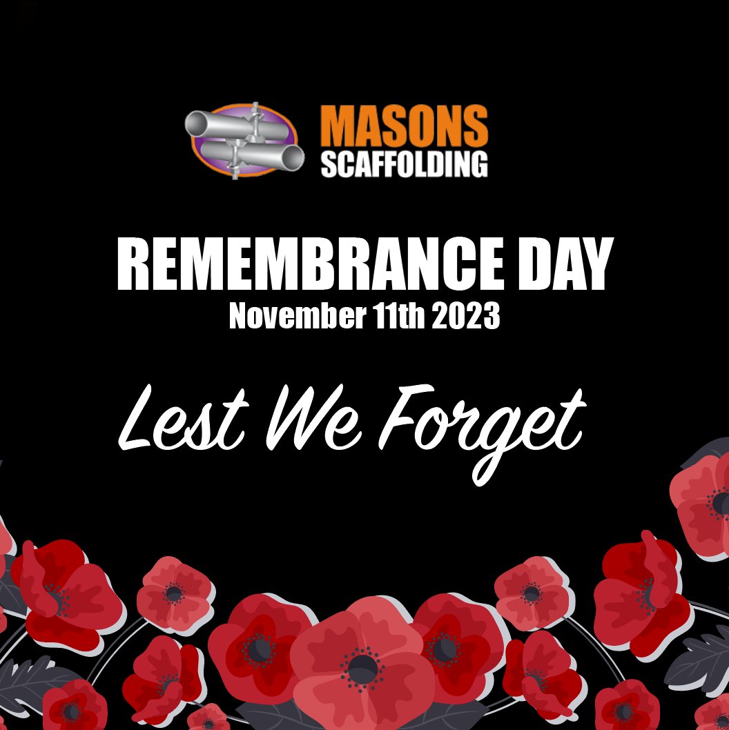 MasonsScaffold's tweet photo. Today we remember those who have lost their lives in the military service. Thank you to the brave men and women who have made the ultimate sacrifice 🎖️ https://t.co/c5tex2Vd5I