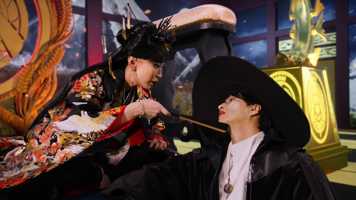 King47_toei's tweet image. 次回、劇場版に登場したトウフの前王イロキがテレビシリーズにも登場！！！

グローディによって蘇ったイロキ。
劇場版では描かれなかったカグラギとの過去が描かれます！

そして、グローディ役 ＃天野浩成 さんとイロキ役 ＃雛形あきこ さんの夫婦共演が実現！
お二人の掛け合いにもご注目ください！