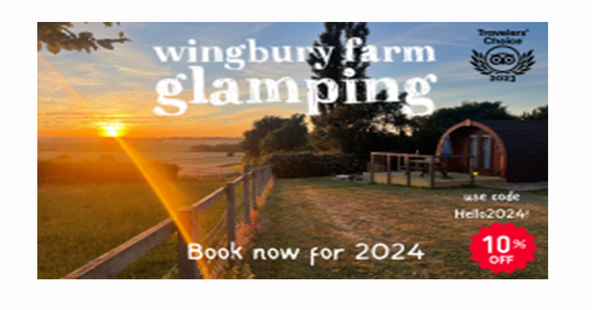 Book your 2024 escape at Wingbury Farm Glamping now! 🏕️ Use code Hello2024 for a 10% early bird discount. Don't miss out on the luxury of nature in Bucks as showcased on our screens. 🌅 #WingburyFarmGlamping #Fidigital #CornerMediaGroup #BookFor2024 #EarlyBird
#aylesburybusiness