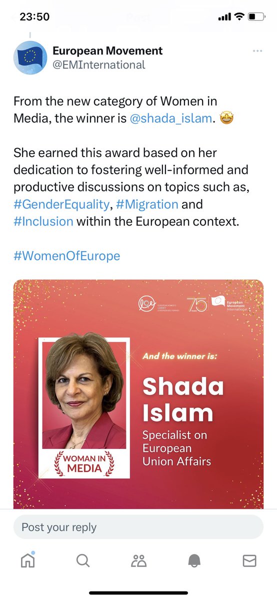 Shada Islam tweet media
