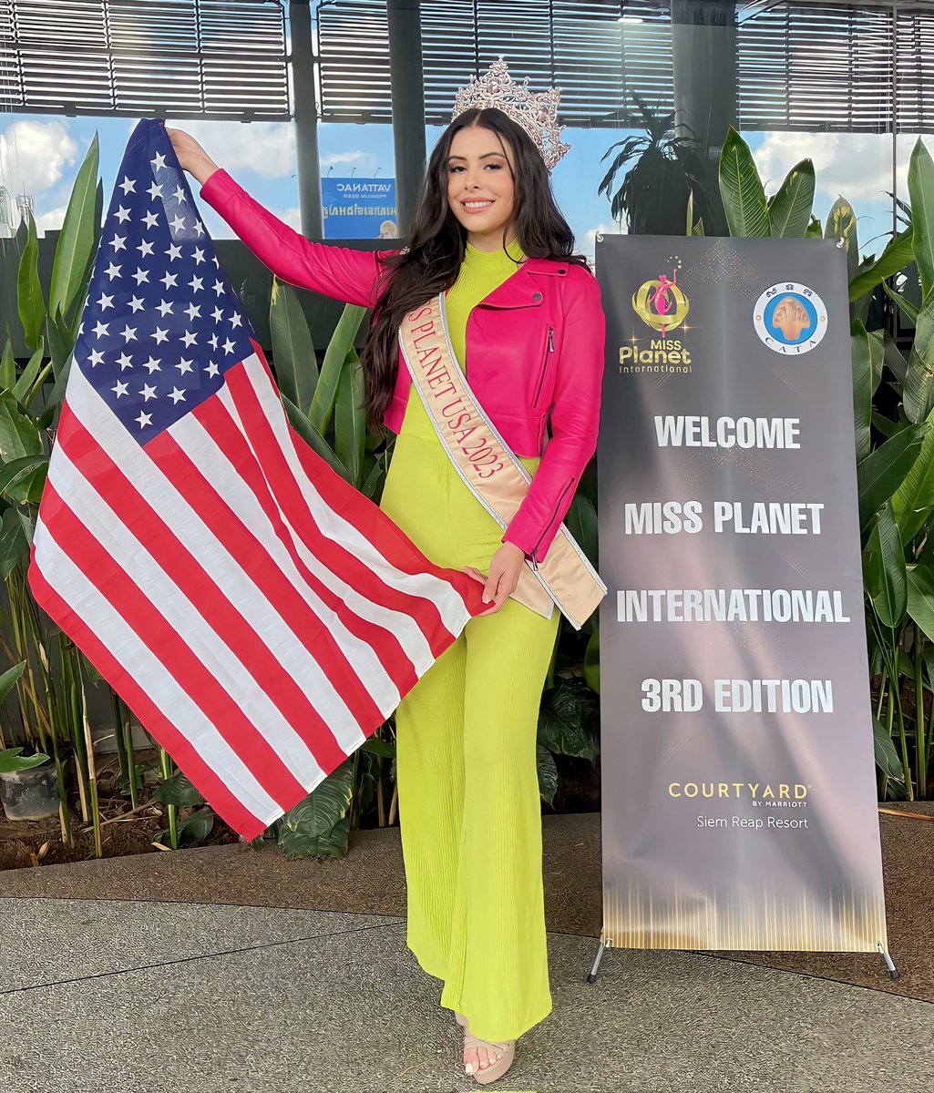 🇺🇲 Miss Planet USA Angelica Briceno arrives in the Kingdom of Cambodia