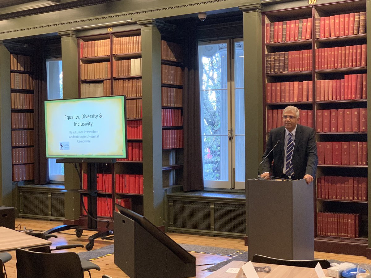 SurgicalSid's tweet photo. Happening now:

Keynote speaker, Mr Raaj Praseedom on Equality, Diversity, and Inclusivity @RCSnews.

#Diversity #Equality #Inclusivity #Surgery https://t.co/2Sr5qWERSQ