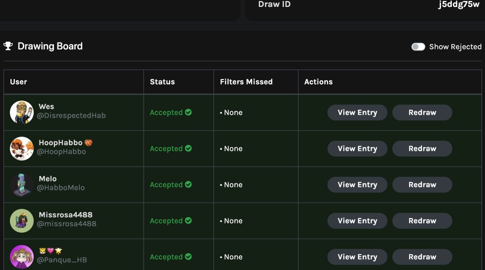 WishHabboCOM's tweet image. Well Done @DisrespectedHab @HoopHabbo @HabboMelo @missrosa4488 @Panque_HB and tagged @HabboHan @BladeHabbo @MVPsimo_ @Tamaki_Ros @Dialess_hb ! I will DM you your codes shortly! 💫⭐️
