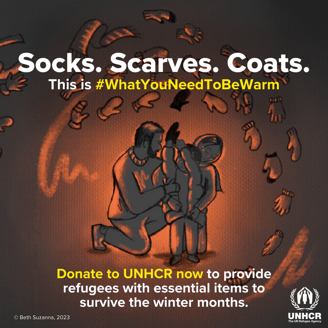 🧣 Warm clothes are essential items 🧤

Refugees bracing for freezing temperatures this winter will need all this and more. 

Order #WhatYouNeedToBeWarm by @‌NeilHimself and you'll be supporting @Refugees's life-saving work: unhcr.org/keepwarm