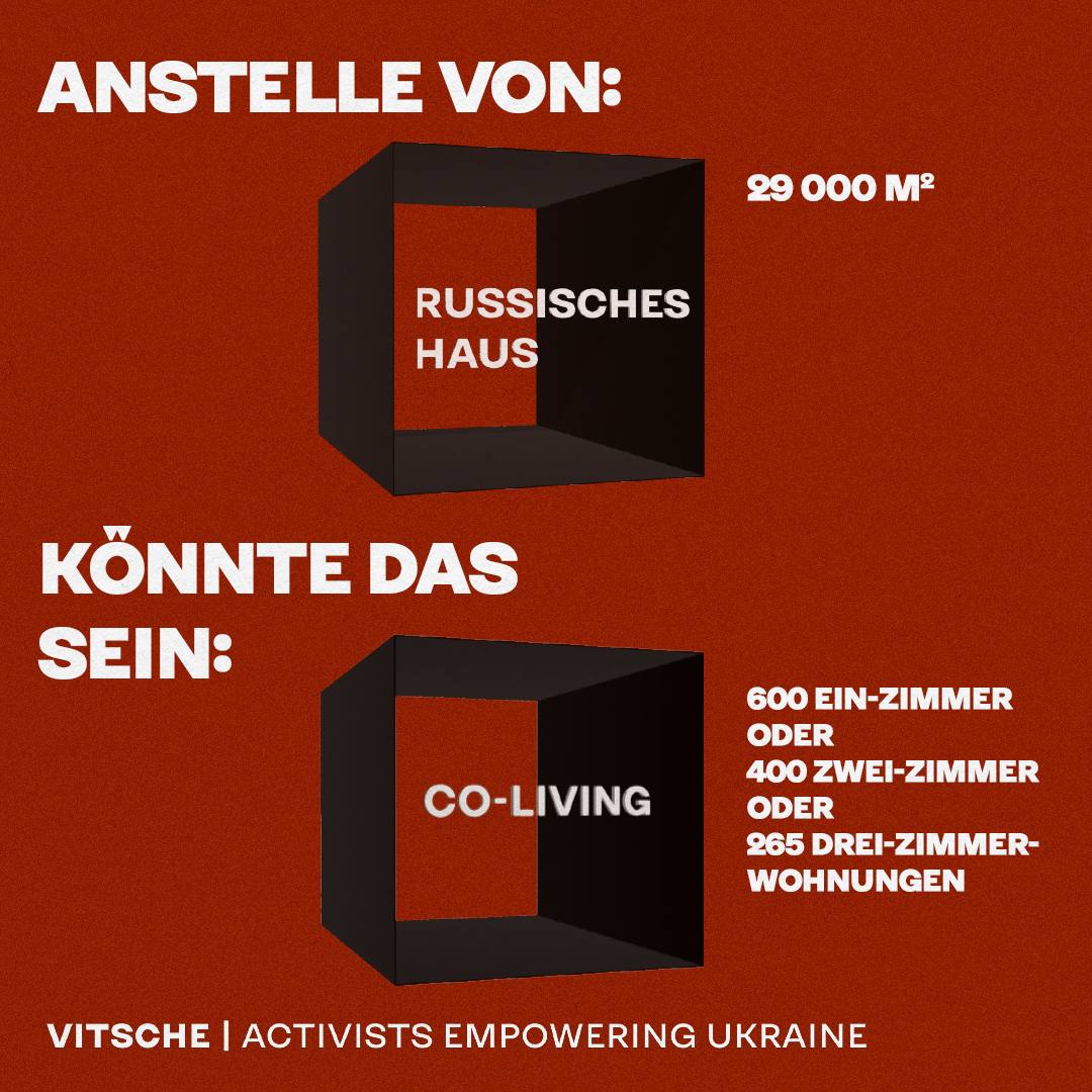 Russische #Propaganda darf in Deutschland keinen Platz haben! Doch genau den bekommt sie in #Berlin schon viel zu lange...

Zeit das zu ändern! 
Zeit diese #russische Propaganda Einrichtung zu schließen!
Zeit diesen Platz sinnvoll zu nutzen!

#SlavaUkraini #PutinIsaWarCriminal