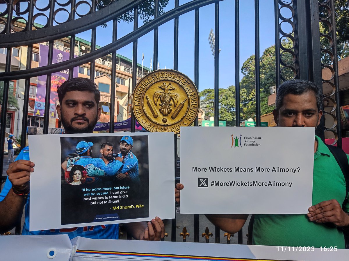 False cases should stop, money extortion should stop.

start valueing talent.

#MoreWicketsMoreAlimony
#MoreRunsMoreAlimony
#MoreSalaryMoreAlimony
#InternationalMensDay 
#MenToo
#IndvsNed #SemiFinal 
#CWC2023 #WorldCup2023 #WorldCup23
#TeamIndia
#Shami
#India
#Mumbai