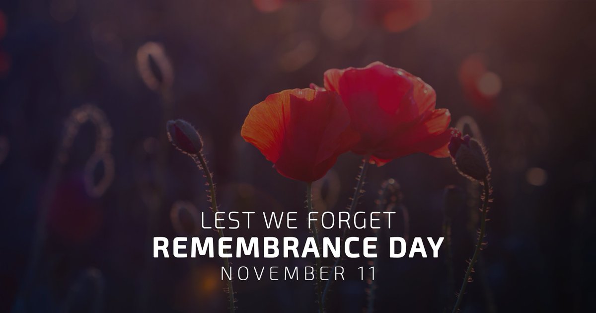 We Will Remember Them.

#RemembranceDay #LestWeForget