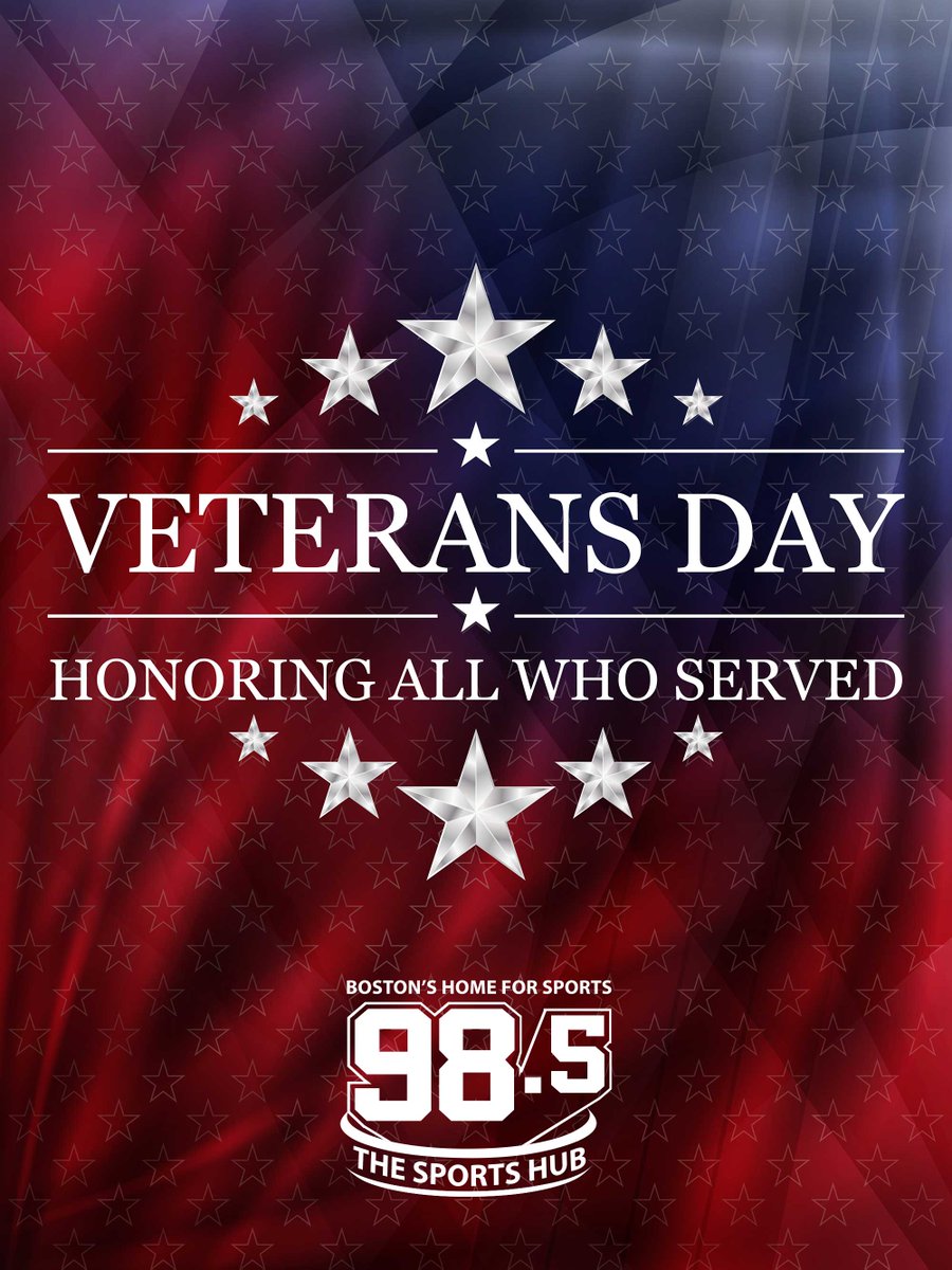 985TheSportsHub's tweet photo. “This nation will remain the land of the free only so long as it is the home of the brave.” 🇺🇲  #VeteransDay https://t.co/SV3SHp3jw4