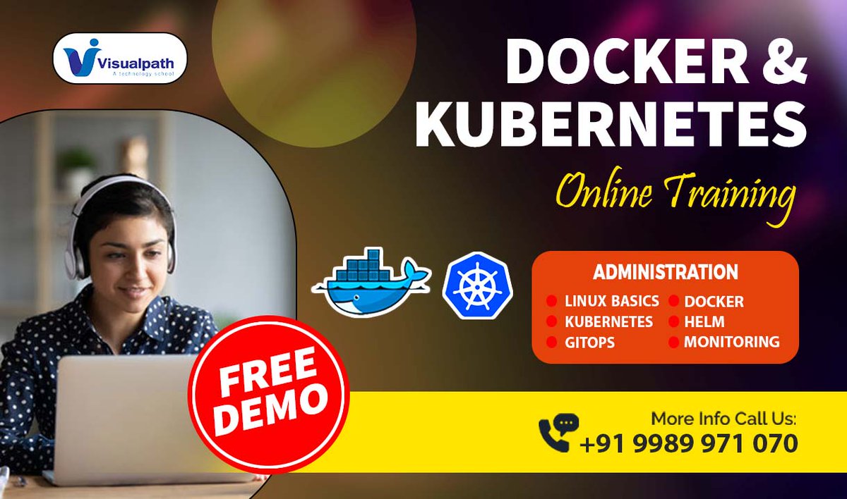 NavyatejaV's tweet image. Docker Online Training in Ameerpet, India. Visualpath provides best Kubernetes Online Training classes by real-time faculty with real time Projects. Call on +91-9989971070.
Visit: visualpath.in/DevOps-docker-…
#dockerandkubernetes #kubernetesonline #Visualpath #FreeDemo #online #helm