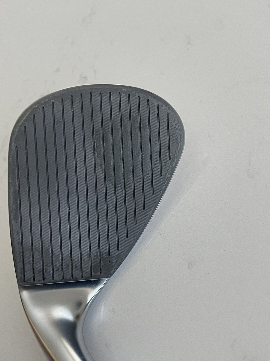 Ch0dders's tweet photo. @CallawayGolfEU just unpackaged my new Jaws wedge, took the stickers off and I’m left with this residue. Granted, a few shanks and toe shots and it will look like the rest of my clubs but when it’s new, I want it to look new! https://t.co/mndmzhEM7z