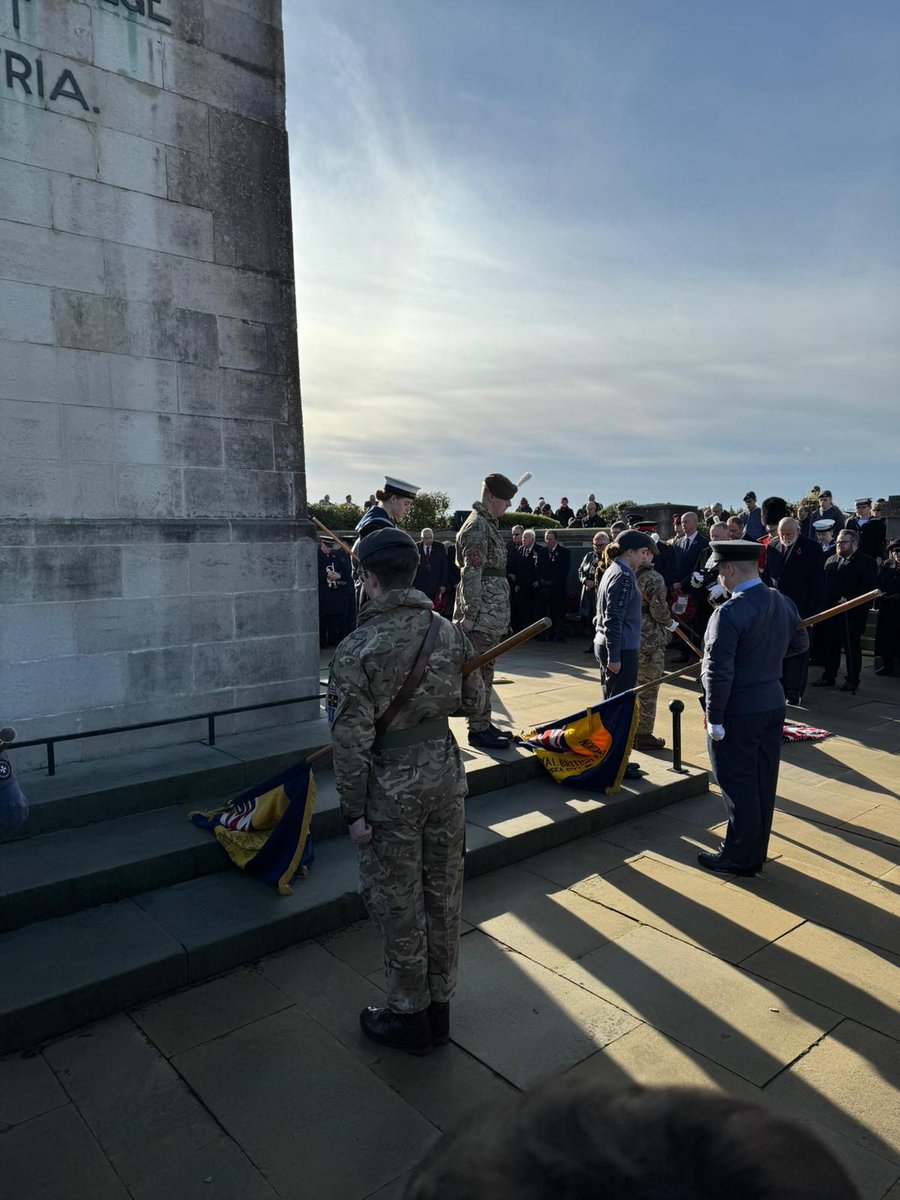SwanseaCouncil's tweet image. Good Morning on Armistice Day. Scenes from Swansea at the National Two Minute Silence