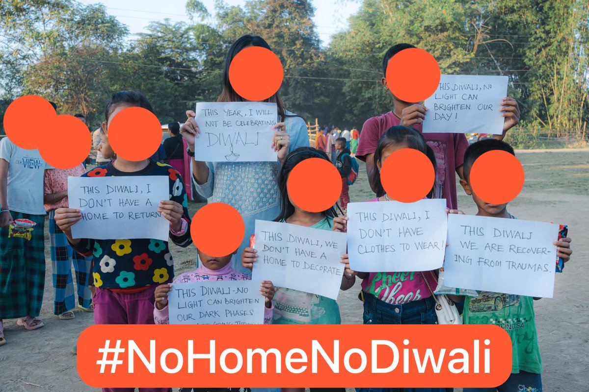 This #Diwali ,no homes ,no clothes,no smile !!!The #KukiTerrorist have replaced lights with darkness,of tears and lies. Can you help them find their homes and return to light a candle <a href="/NBirenSingh/">N. Biren Singh</a> <a href="/AnusuiyaUikey/">Anusuiya Uikey</a> <a href="/narendramodi/">Narendra Modi</a> <a href="/AmitShah/">Amit Shah</a> <a href="/rajnathsingh/">Rajnath Singh</a> <a href="/DrSJaishankar/">Dr. S. Jaishankar</a> <a href="/nitin_gadkari/">Nitin Gadkari</a>
