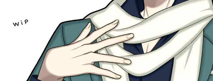 頑張って描いたけどおそらく見切れてしまう部分の供養です 