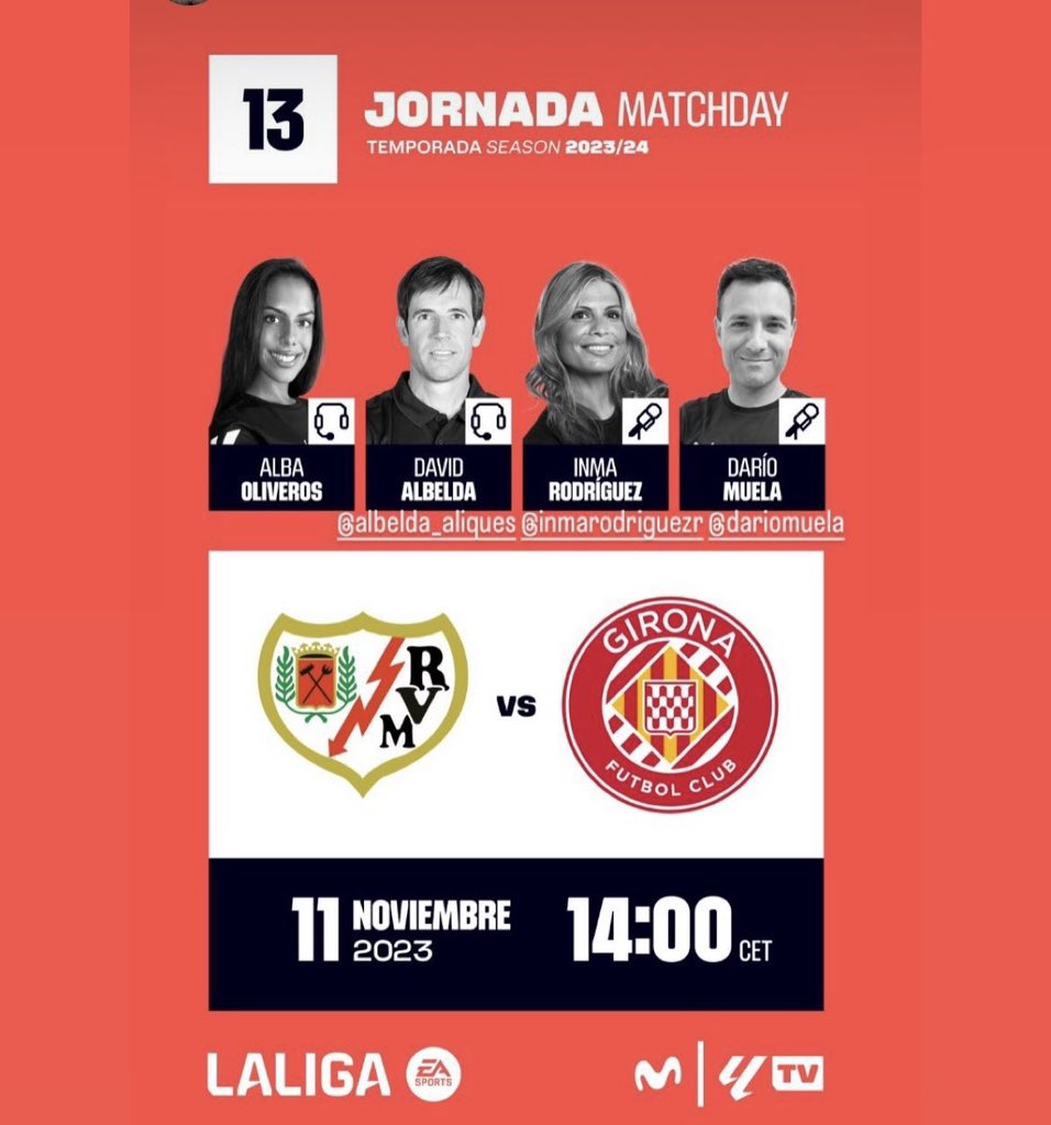 Seguimos con la jornada 13. En nada nos vemos para abrir el sábado. #InsideLaliga