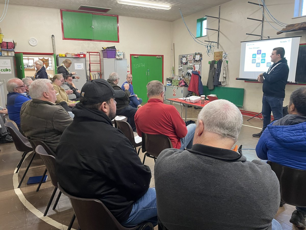 Transformation training this morning for all of our Group Scout Leaders soon to be Group Lead Volunteers. Changes to come into effect throughout the next 6 months. 

Thanks to Calum Towers for presenting the changes to us. #SkillsForLife <a href="/MerseysideScout/">Merseyside Scouts</a>
