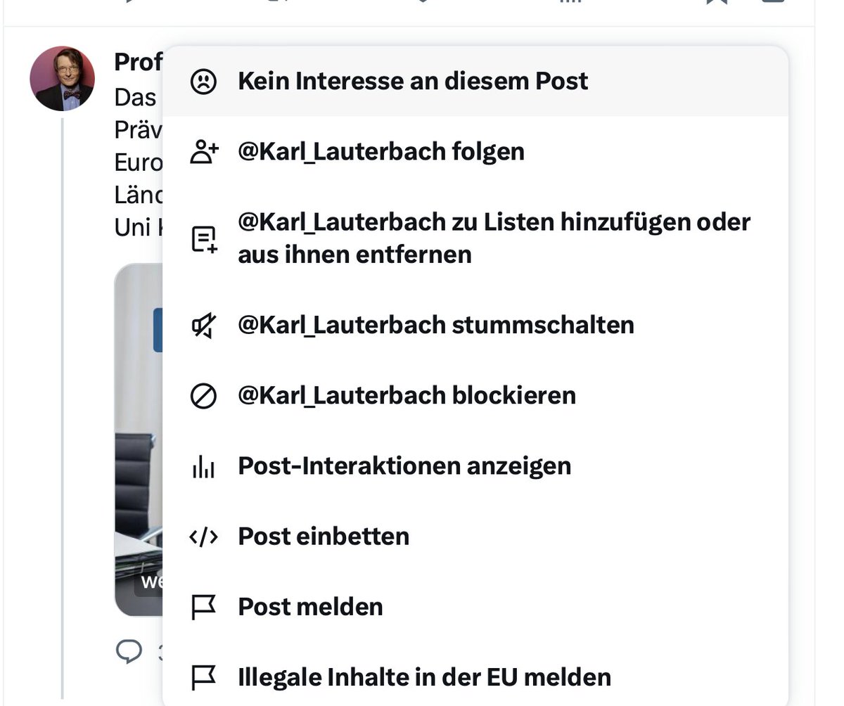 "What goes around comes around."

ich finde es faszinierend, daß sich immer wieder Leute beschweren, daß in ihre Timeline Sachen reingespült werden, die sie nicht wollen.

Dazu ein Hinweis:
Nein, das ist nicht Elon, der euch ärgern will. Wie eure Timeline jetzt aussieht, habt ihr