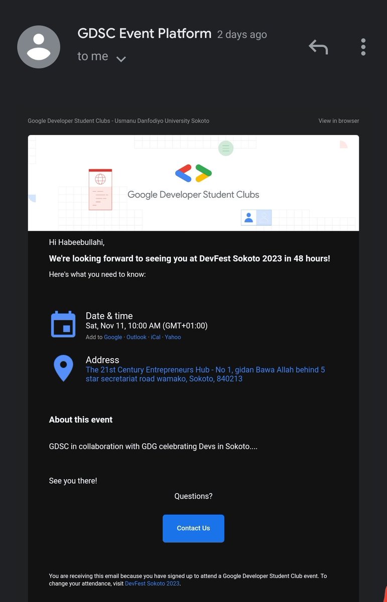 Belovedthegr8's tweet photo. Let's go 🥳❤ #devfestsokoto @gdgsokoto https://t.co/eHvJalhIcd