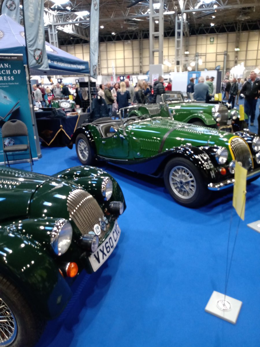 MsccGill's tweet photo. #NEC Classic Car Show hall 1 @morgansportscc 
Come and see our Perfect Partners #Morgan https://t.co/RRIvxpg002