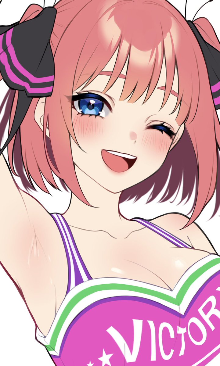 黒崎ココさんがTwitterに投稿した中野二乃(五等分の花嫁)のイラスト。