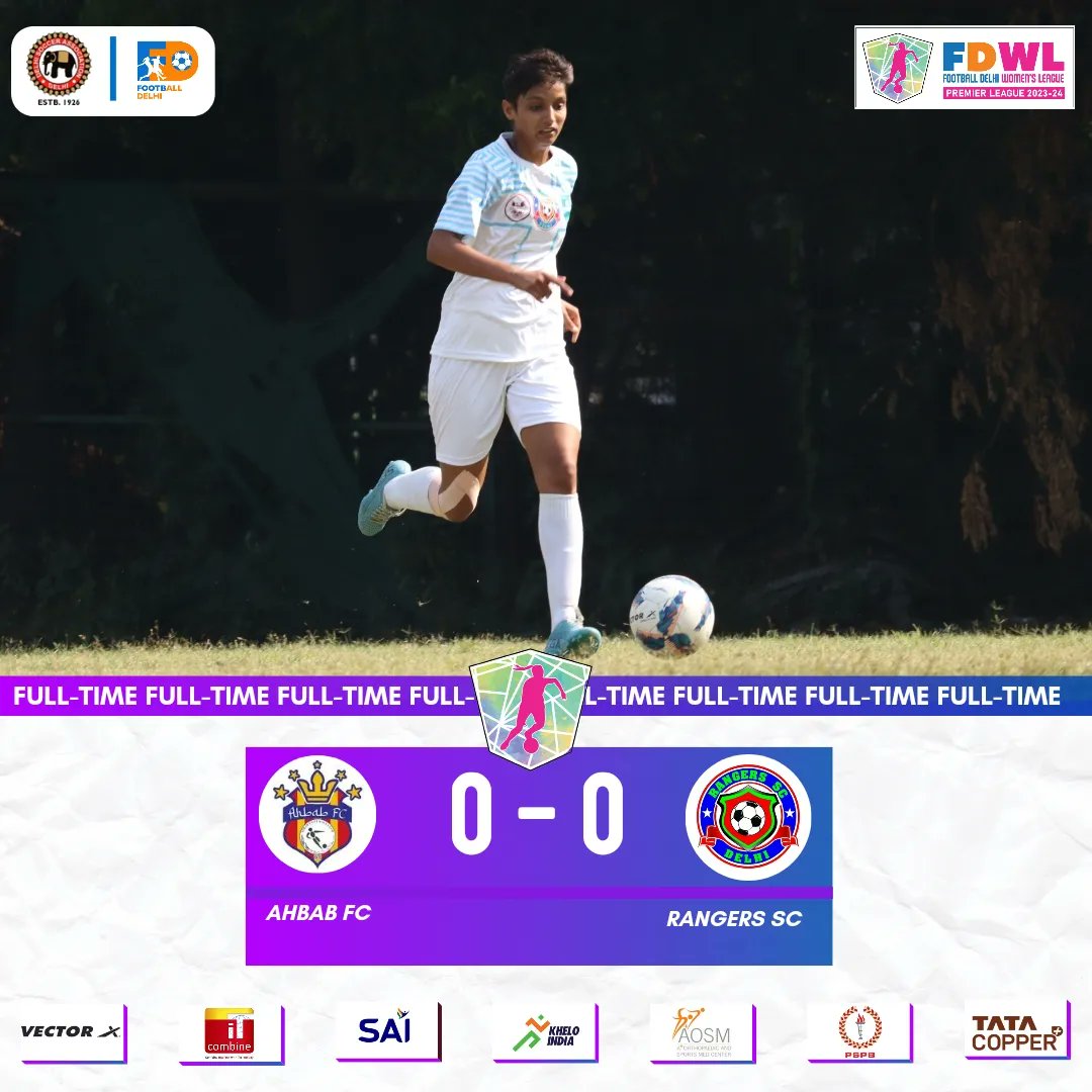 FootballDelhi's tweet photo. A SPECTACULAR DRAW๐ค
FT | AFC 0๏ธโฃ-0๏ธโฃ RSC
Beauty Tudu wins the ๐งค the POTM ๐ trophy for her clean sheet against 2nd Placed Rangers SC
#FDWPL #FootballDelhi #IndianFootball https://t.co/nRMGS1TbtS