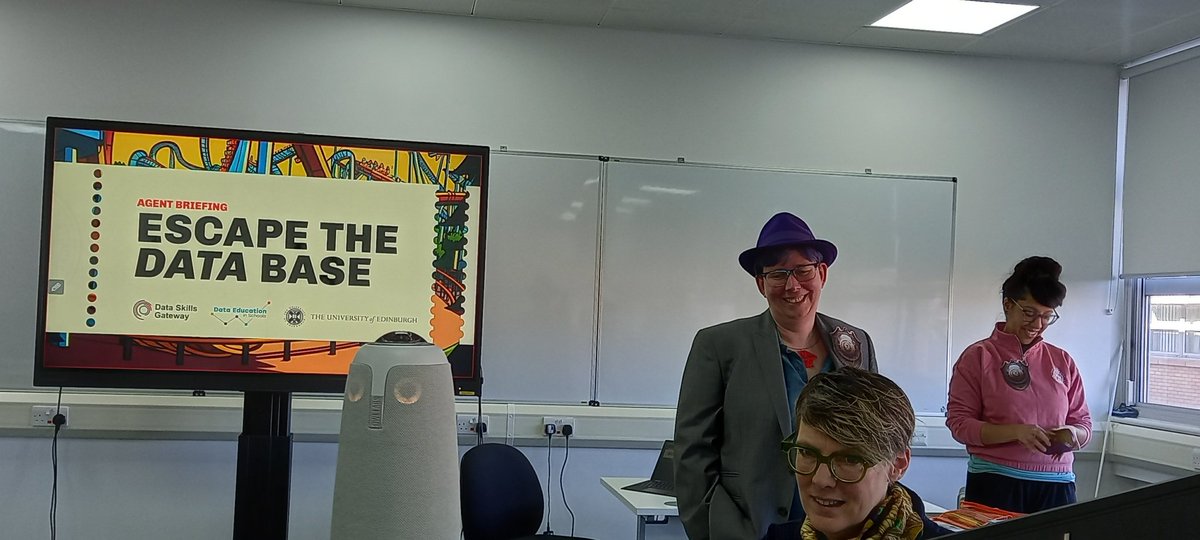 FHSComputing's tweet image. First workshop getting underway with @digitalkatie 
Escape the DATA Base at the
@CompSciScot conference. 

#ComputingScience #ScottishEducation #CSSConference2023