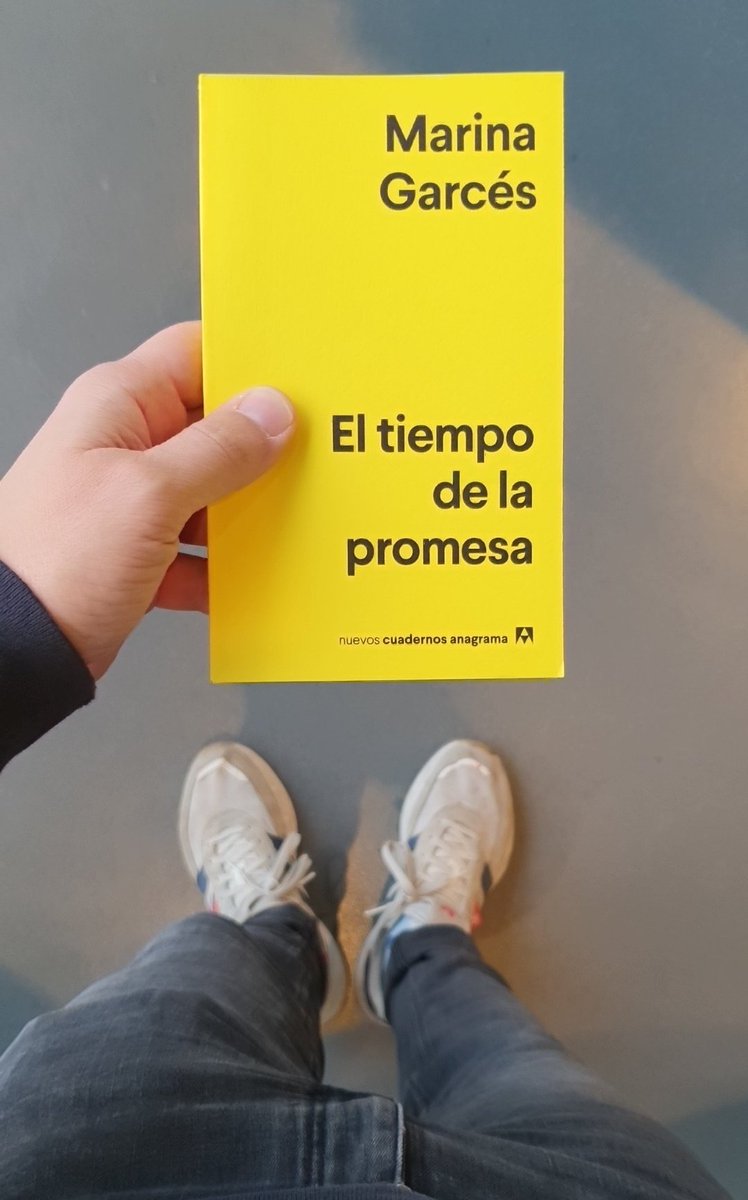 Mi recomendación en el #DíadelasLibrerías es el nuevo libro de <a href="/MarinaGarces/">Marina Garcés</a>:

"Quien hace una promesa sabe que no todo es posible, pero no todo está acabado. Hacer una promesa es interrumpir el destino. Es afirmar con convicción una verdad que desafía el peso de la realidad". ❤️