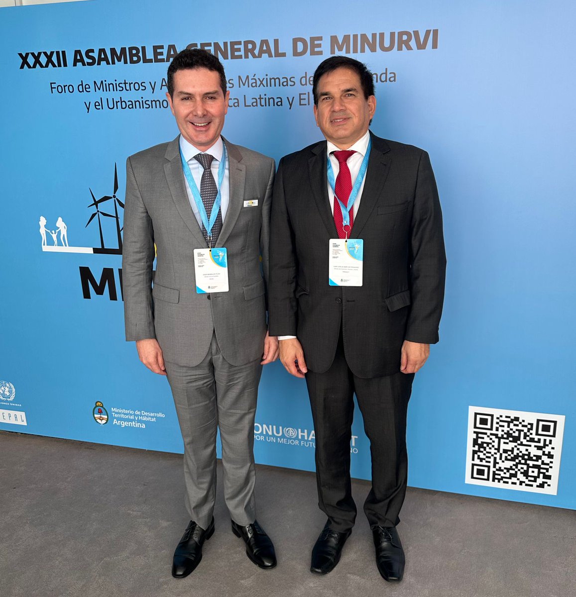 juancbaruja's tweet photo. Mi fraterno saludo y deseos de éxitos al apreciado @Jaderbfilho Ministro das Cidades (Brasil), quien fue electo presidente de MINURVI para el periodo 2024, con el fuerte respaldo y a propuesta de Paraguay. Juntos vamos a fortalecer el trabajo regional. https://t.co/kZyTHGcmn9
