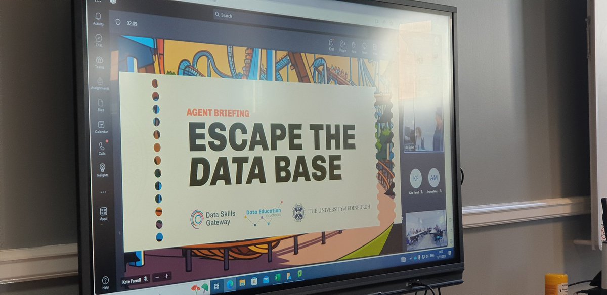 aford78's tweet image. #CSSConference2023 Data escape rooms session now in full swing here joining in with #WestLothianCollege #computingscience working together to help get us out of the room.