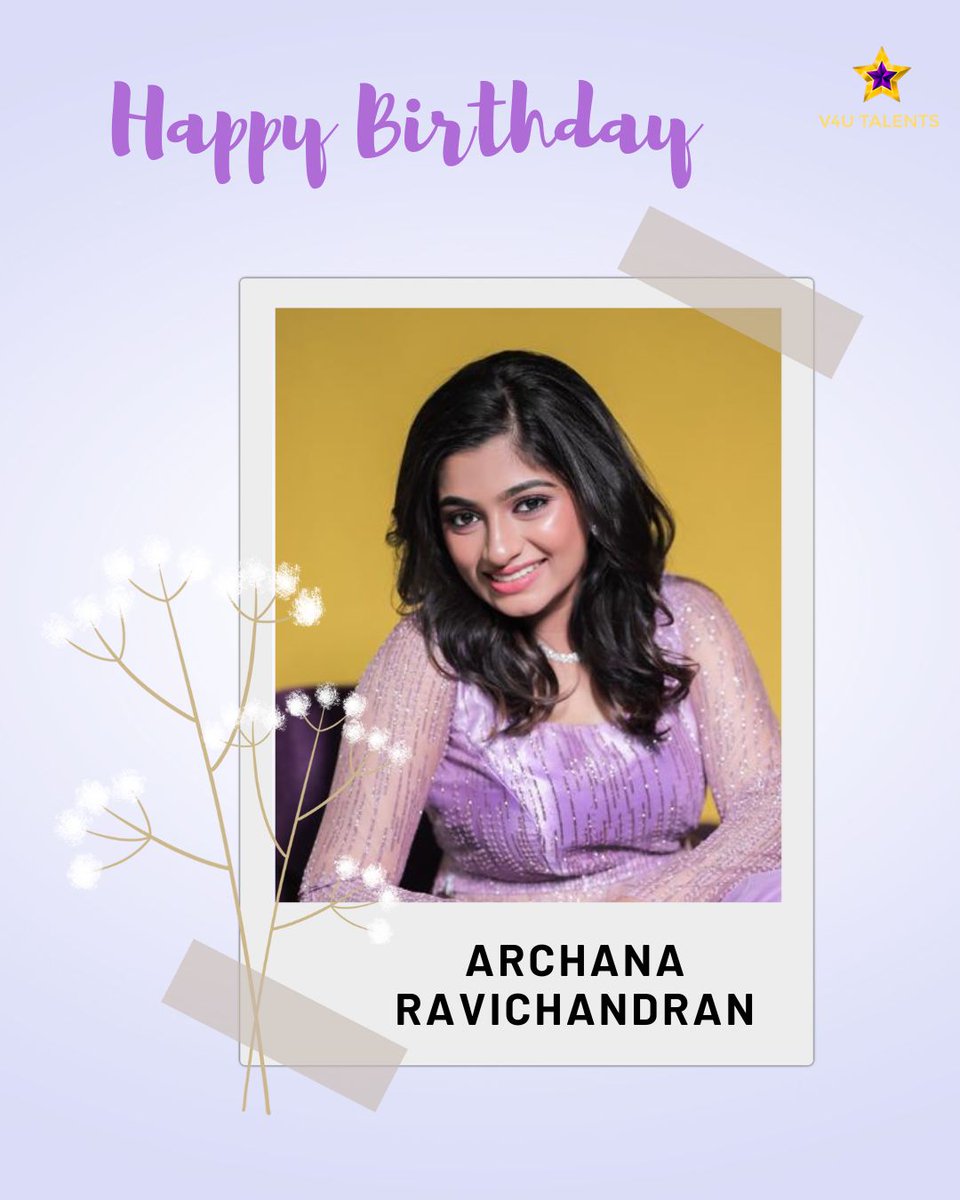 Here's wishing the alluring @Archana_ravi_ a very happy birthday! 🥳

Sending you all the love and luck for #BiggBossTamil7 🏆💛

#HappyBirthdayArchanaRavichandran
#HBDArchanaRavichandran

#V4UTalents #ArchanaRavichandran 
@RIAZtheboss @ParasRiazAhmed1 @V4umedia_