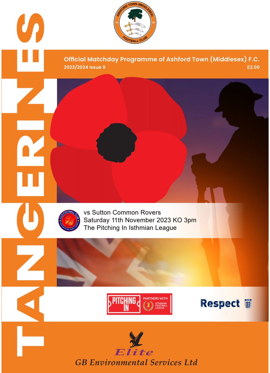 ashfordtownmx's tweet photo. Lest we forget 🧡
Shirts and programme ready for matchday.
Remembrance weekend game vs @official_scrfc
#ASHSCR #atfc #isthmianleague #RemembanceDay https://t.co/GrkLcsPaYB