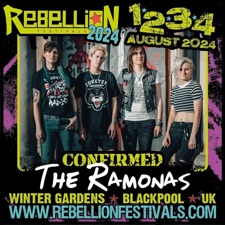 Ramonas_uk's tweet photo. Excited to be confirmed for @RebellionFest 2024!

Info at https://t.co/mqScwJ1Za9 https://t.co/kxCMKvUJkP