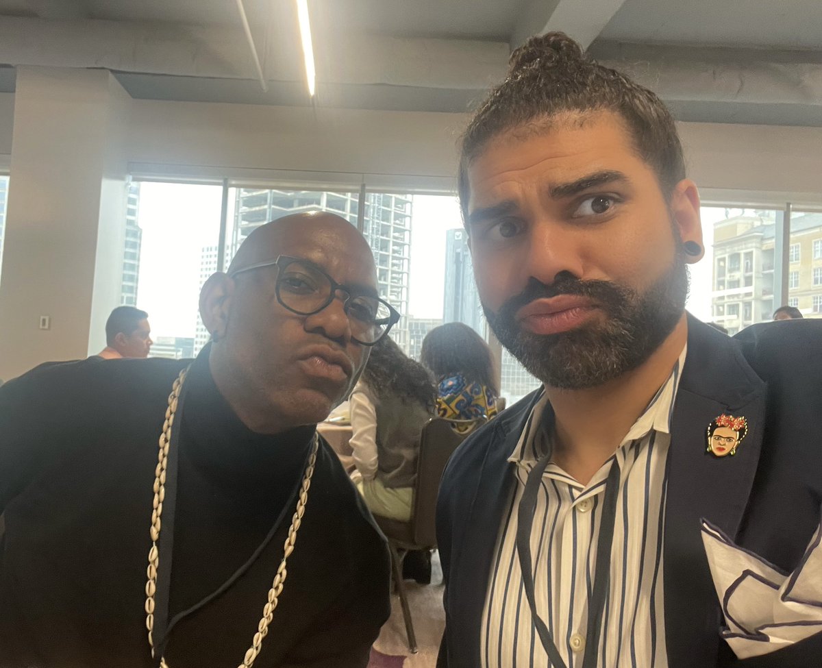 AskDoctorNate's tweet photo. Friday, Day 1: Catching up with my other-other best friend @kenyonfarrow (and so many others!) at @ViiVHC Community Summit. Excited for my panel discussion day 2, on CBO and #HBCU partnerships in #HIV prevention work. #LinkingLegacies #CS2023YS #CAU #SocialWork #AskDoctorNate https://t.co/9k8OMLlKP6
