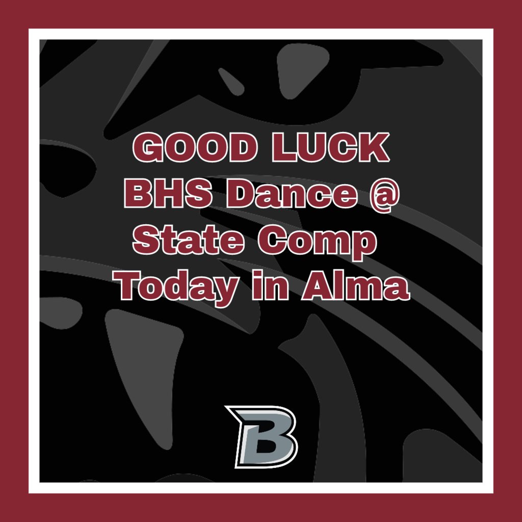 _bentonpanthers's tweet photo. Best wishes to BHS dance today! Graphic design: Justin R. #bhs #bhspanthers20232024 #bhsdance https://t.co/YGs7cgy0hc