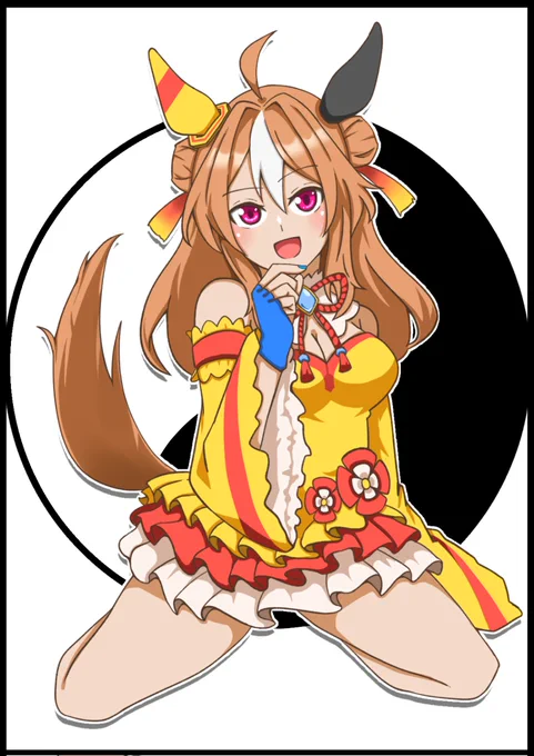 コパノリッキーって可愛いよね。#ウマ娘プリティーダービー #コパノリッキー 