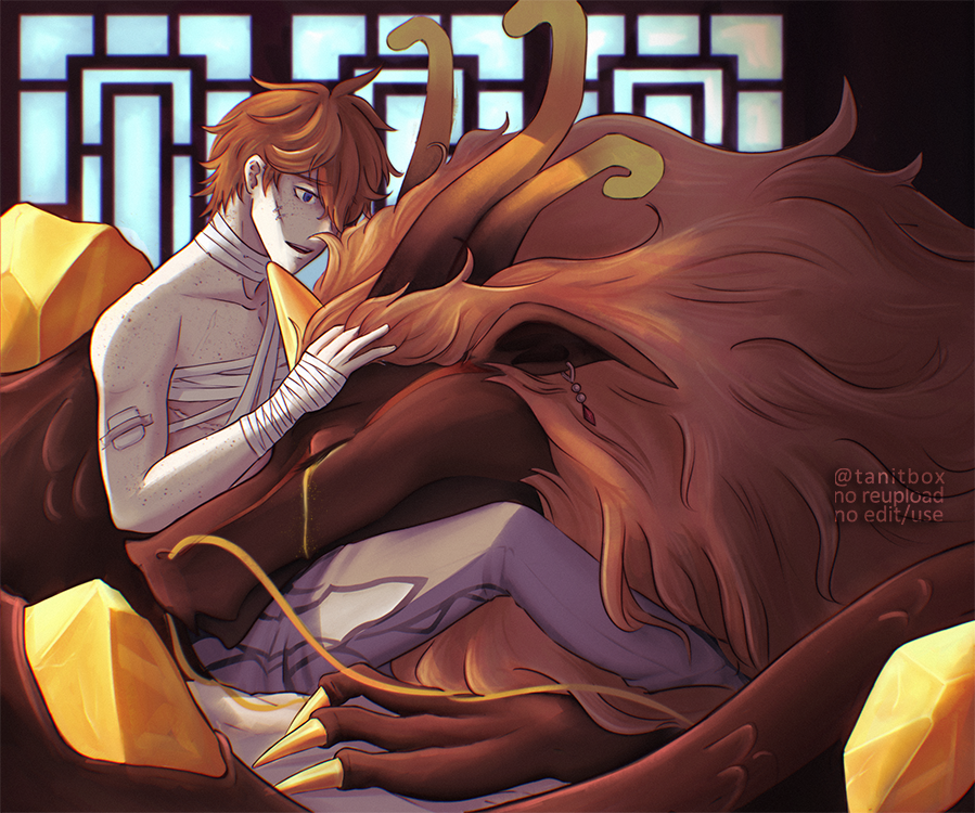 tanitbox's tweet photo. 🐳🐉Happy 11.11 with Zhongli and Childe!! 🐉🐳

I'm so incredibly happy to be part of this little fandom and to have met such great people there!! 

❤️🔶💧You are all amazing!! 💧🔶❤️
 
----
#zhongchili #zhongchi #tartali https://t.co/CWQ9LVnUr8