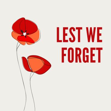 "Lest we forget"