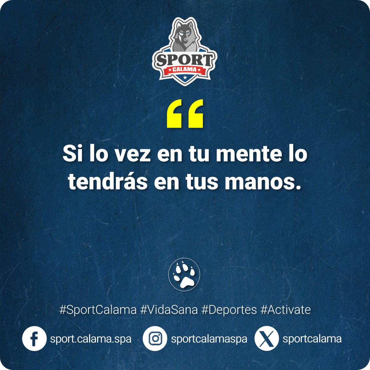 nibaldor1's tweet image. Sábado día de #SportCalama #VidaSana #Deporte y #Activate 🐺⚽🥋🏀🏐💪🏻