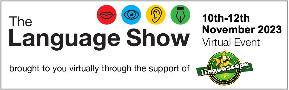 CristaHazell's tweet image. ⁦@linguascope⁩ founder ⁦@StephaneDerone⁩ is live now ⁦@LanguageShow⁩ discussing #pride in languages for language teachers in schools #mfltwitterati #all4language #lgbtq+ #mflchat #langchat