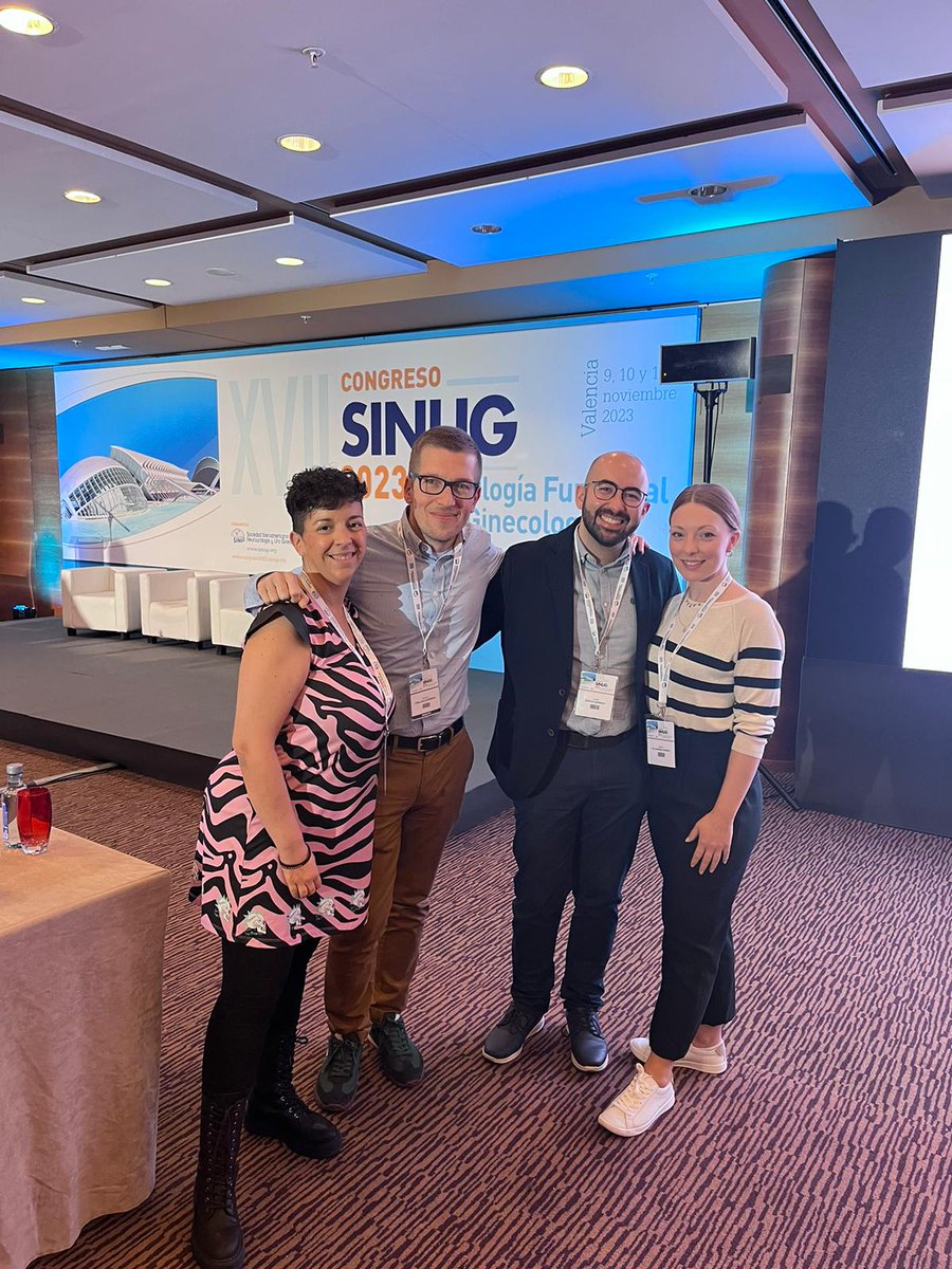 MVillagrasaG's tweet photo. Gracias a @sinug_org un año más por su fantástico congreso, por su calidad científica y humana #sinug2023 #urologiafuncional #uroginecologia La dra. @anabmunozme y los drs. @szubgue y Jaime García, miembros del equipo de uroginecología del @HUnivValdecilla @USPValdecilla https://t.co/dUqGHxBvI8