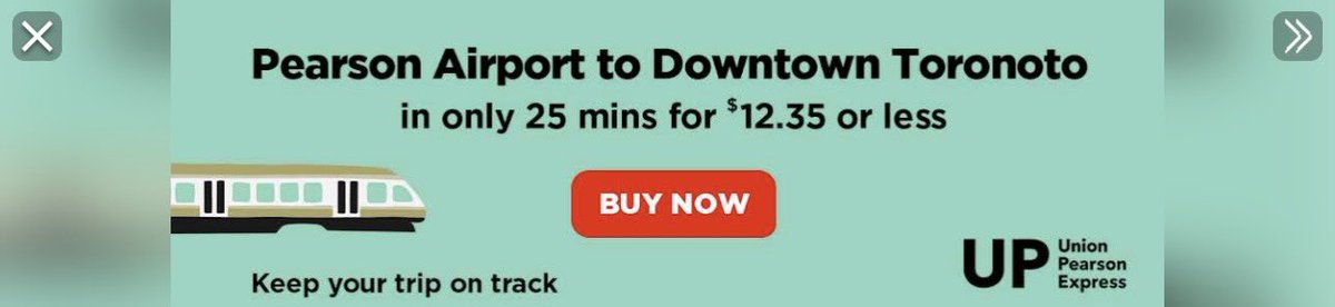 This advertisement came up online from <a href="/UPexpress/">UP Express</a> - can you please tell me where Toronoto is? 😂