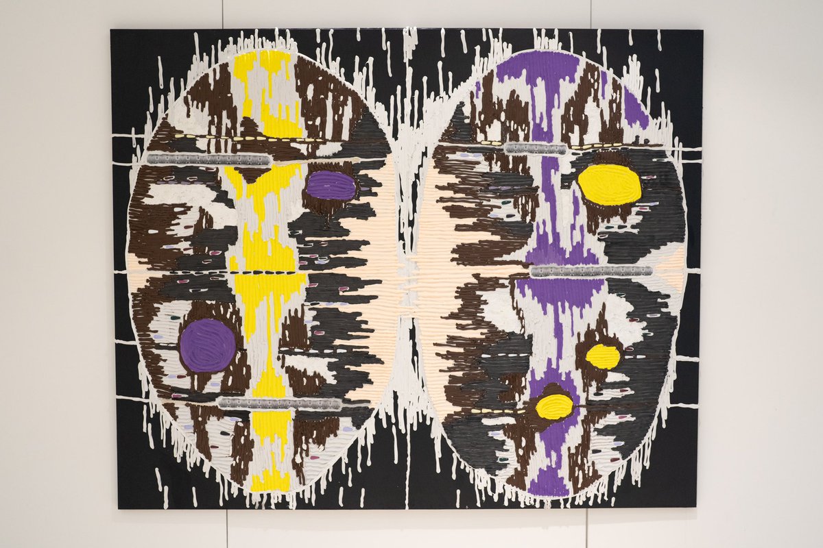 Theresa Weber’s  ‘Sun of Consciousness’ (2022), shown at our ‘The Future is Now’ exhibition, is a bold visual study of knowledge dissemination. An interaction with the secular and the spiritual, as a means of grounding one’s self in an embodied sacredness that is dynamic &amp; fluid