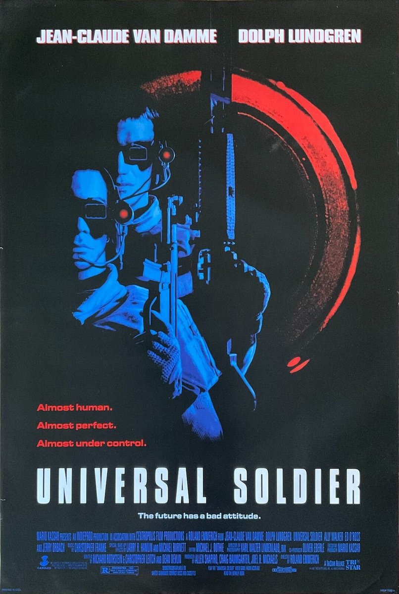 #NowWatching UNIVERSAL SOLDIER @rolandemmerich @JCVD @Dolph_Lundgren @allywalker1 #EdORoss #EricNorris #LeonRippy @MichaelJaiWhite #TommyTinyLister #JerryOrbach #TicoWells