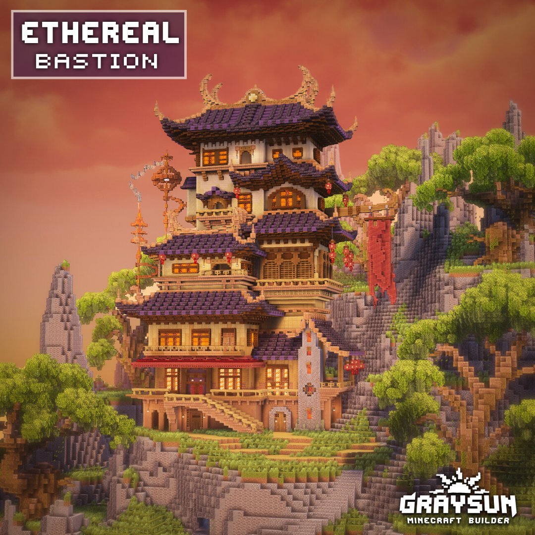 GraySun8151 on X: I designed this fantasy Pagoda and you can check more  pictures of it in the comment below! Let me know if this build inspires you  ❤️ #Minecraft #minecraftbuild  /