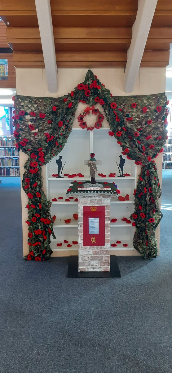 Armistice Day #poppyappeal #poppy Ackworth & Pontefract British Legion Pontefract Library @MyWakefield @WFlibraries