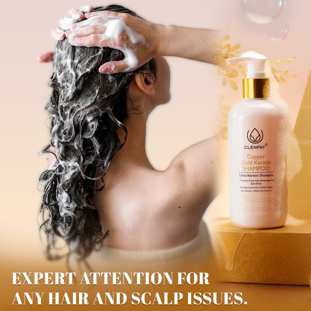 clenfay's tweet photo. Elevate your hair care routine with #Clenfay luxurious  Copper Gold Keratin Shampoo – the perfect blend of opulence and organic goodness! ✨💆‍♀️ 

#HairCareRoyalty #PureLuxury #ClenfayHairCare #OrganicLuxury #HealthyHairJourney #GoldStandardHair #KeratinMagic #ShampooSensation https://t.co/LSg6PdopsD