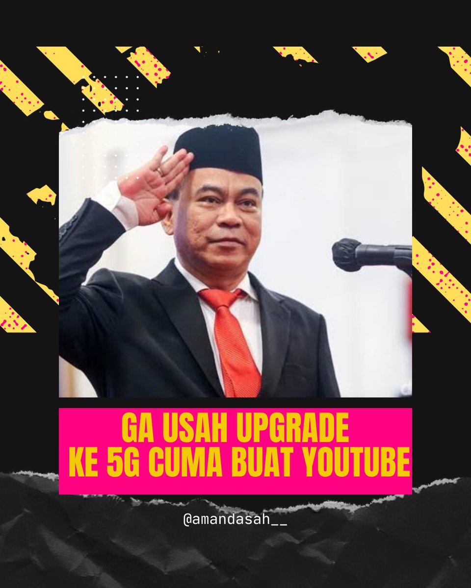 Kondisi Kementrian Komunikasi Belum Baik-Baik Saja 

Budi Arie Setiadi baru jadi Menkominfo, seharusnya buatlah dobrakan eh malah nambah bikin ambyar. 

Budi bilang ngapain jaringan internet upgrade ke 5G kalau cuma buat nonton YouTube. Mau buat apapun itu bukan urusan Pak
