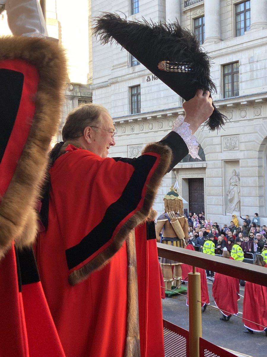 At #LordMayorsShow with the new Mayor of the City of London Michael Mainelli