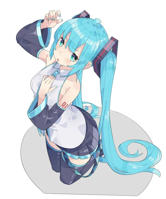 照れミク。 #初音ミク 