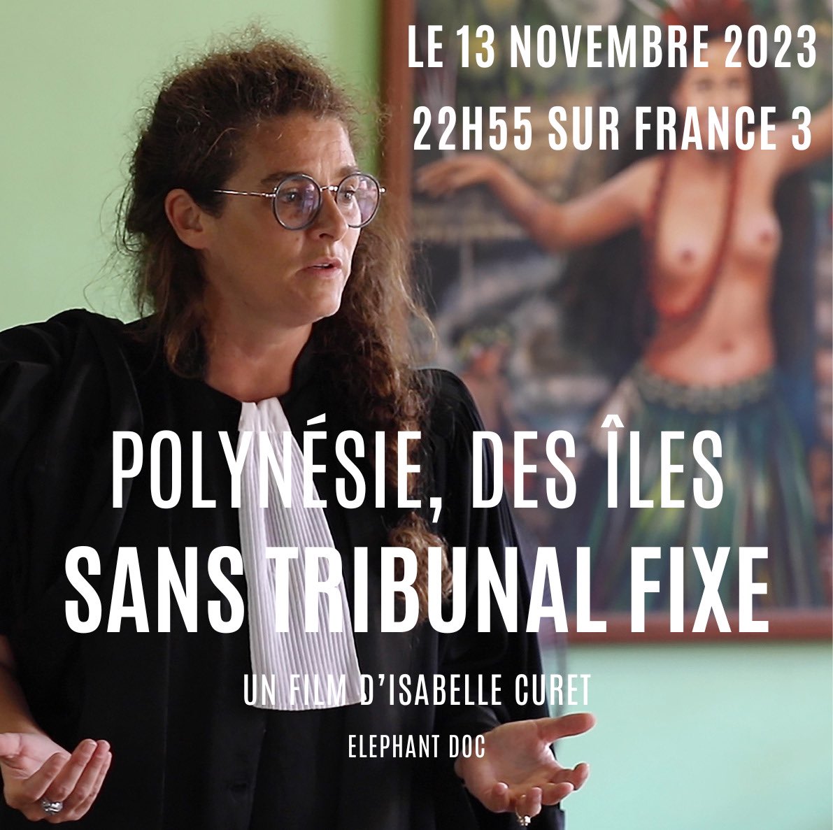 Lundi sur France 3 à 22h55. Mon deuxième documentaire consacré aux tribunaux itinérants en Polynésie. Un road movie entre Bora et Bora et les îles Marquises !